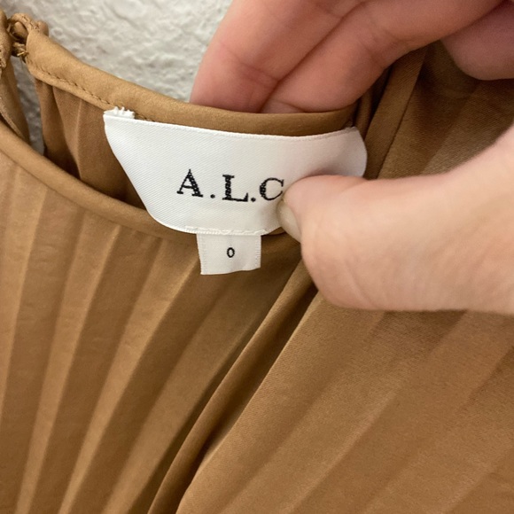 A.L.C. Leah II Mini Dress in Toffee Brown Size 0 - Picture 9 of 11